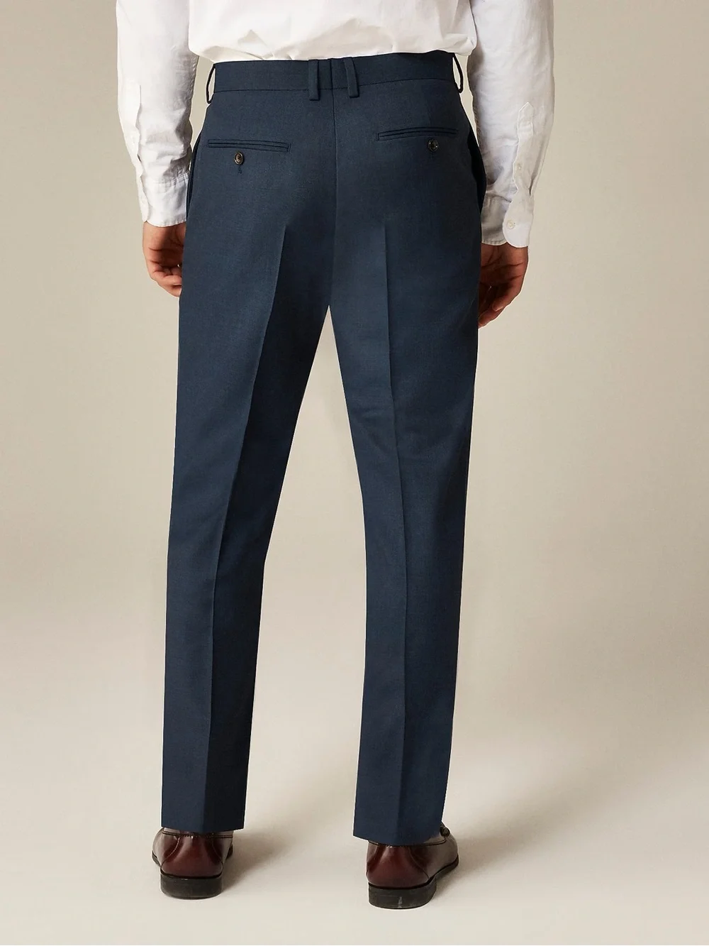 J CREW Ludlow Slim-fit suit pant in Italian worsted wool Mariner Blue 33‎ BZ635